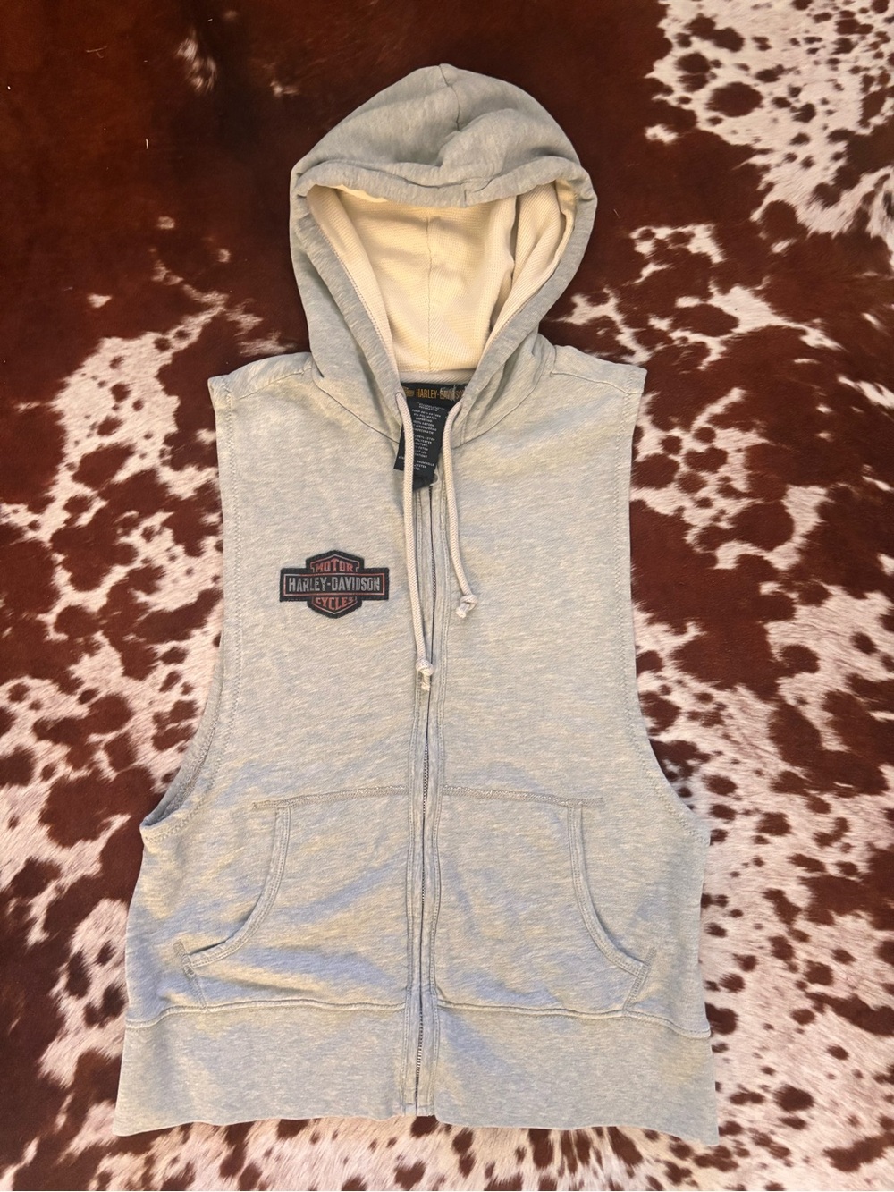 Women's sleeveless Harley Davidson hoodie